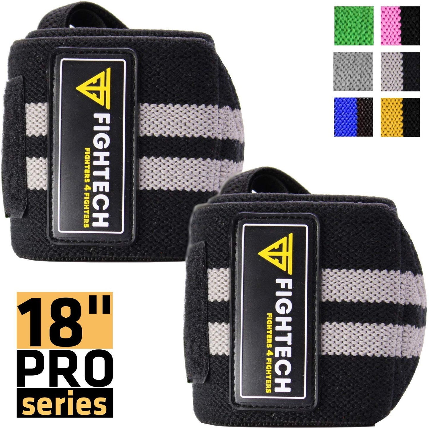 Wrist Wraps for Weightlifting – 18 Inch Support for Gym & CrossFit