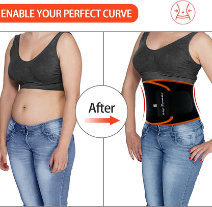 Waist Trimmer Sweat Belt for Women & Men – Adjustable Slimming Belt for Workout & Weight Loss