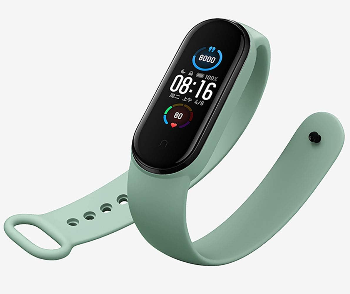 Replacement Bands Compatible with Xiaomi Mi Band 5 / 6 – Adjustable Sport Silicone Wristbands (20 Colors)