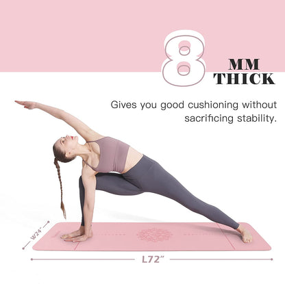 Eco-Friendly TPE Yoga Mat – Extra Thick & Non-Slip