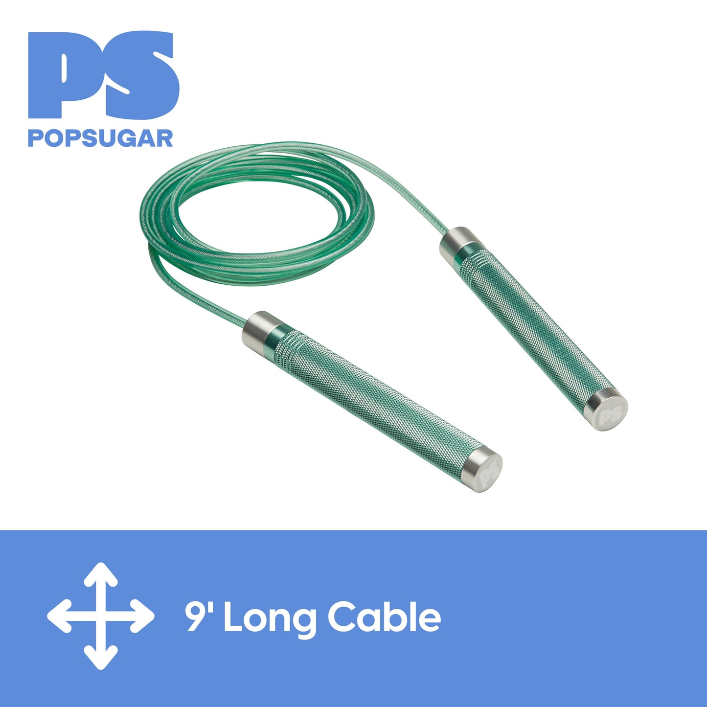 9Ft Adjustable Weighted Jump Rope – Durable Fitness Skipping Rope