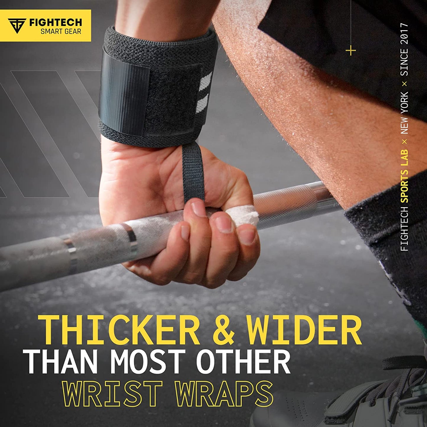 Wrist Wraps for Weightlifting – 18 Inch Support for Gym & CrossFit