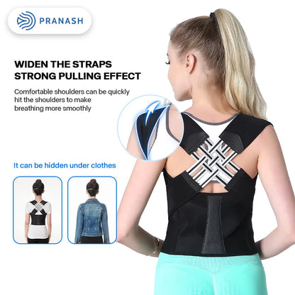 Posture Corrector Back Brace | Adjustable Support for Men & Women