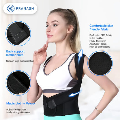 Posture Corrector Back Brace | Adjustable Support for Men & Women