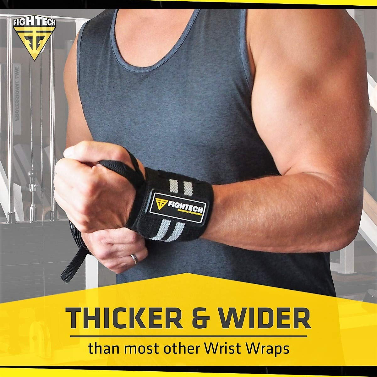Wrist Wraps for Weightlifting – 18 Inch Support for Gym & CrossFit