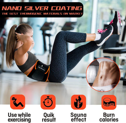 Waist Trimmer Sweat Belt for Women & Men – Adjustable Slimming Belt for Workout & Weight Loss