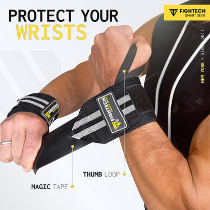 Wrist Wraps for Weightlifting – 18 Inch Support for Gym & CrossFit