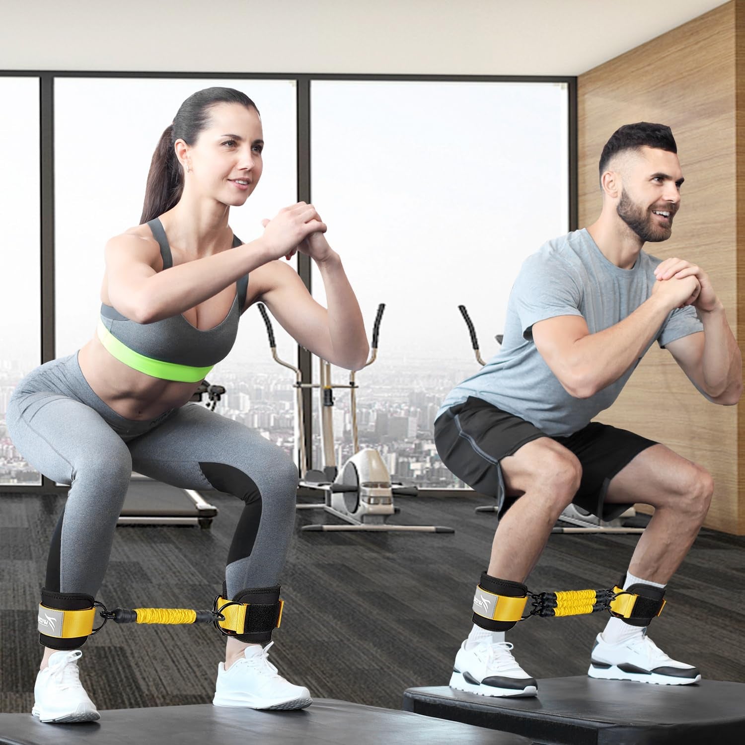 Ankle Resistance Bands with Cuffs – Glutes & Leg Training Set