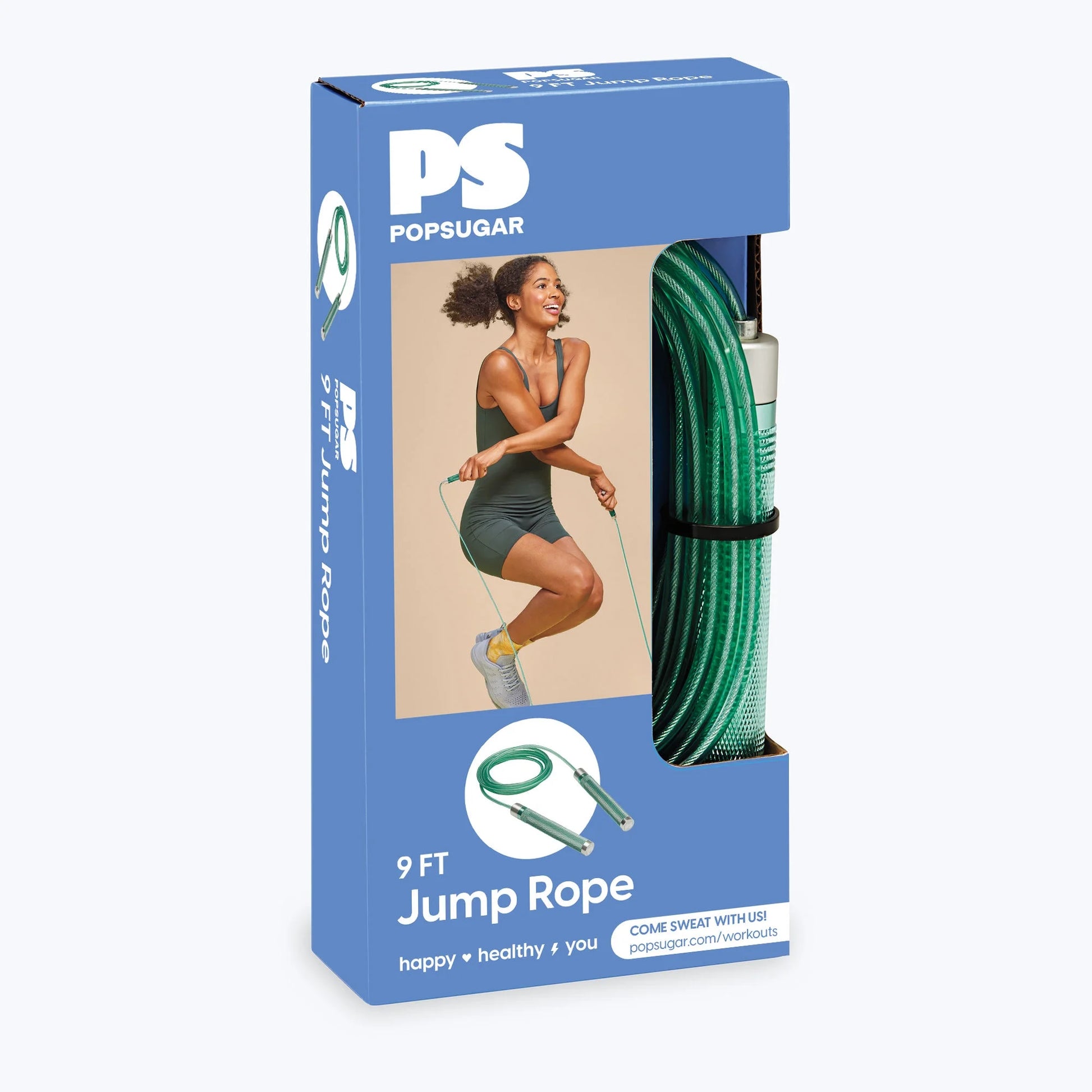 9Ft Adjustable Weighted Jump Rope – Durable Fitness Skipping Rope