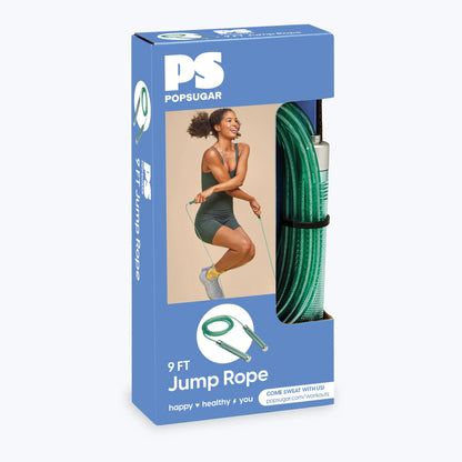 9Ft Adjustable Weighted Jump Rope – Durable Fitness Skipping Rope