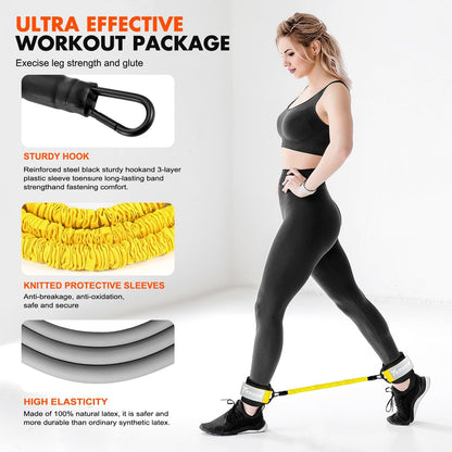 Ankle Resistance Bands with Cuffs – Glutes & Leg Training Set