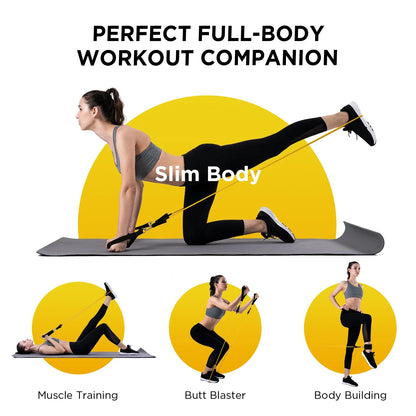 Resistance Bands Set - 150lb Exercise Bands with Door Anchor & Handles for Home Gym Workout
