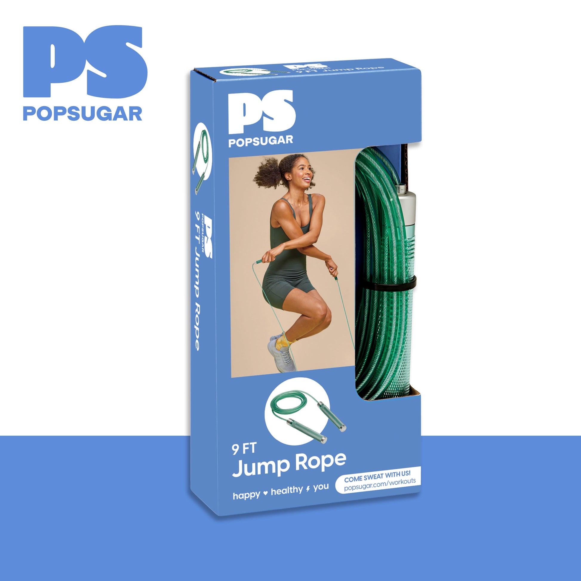 9Ft Adjustable Weighted Jump Rope – Durable Fitness Skipping Rope