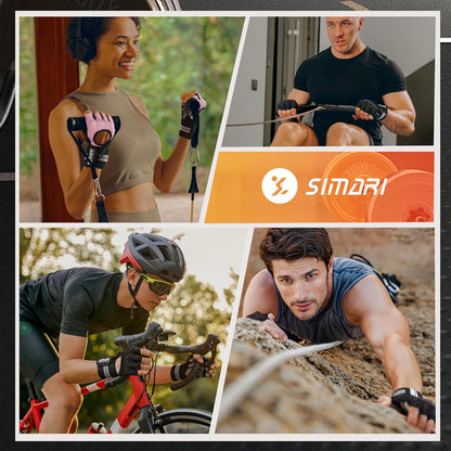 SIMARI Workout Gloves with Wrist Support | Unisex and Full Palm Protection